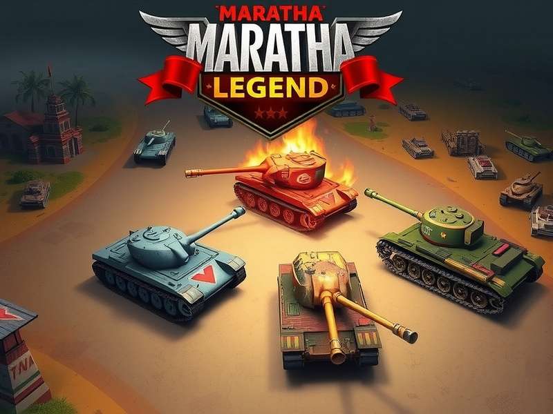 Maratha Tank Legend gameplay screenshot showing tank battle